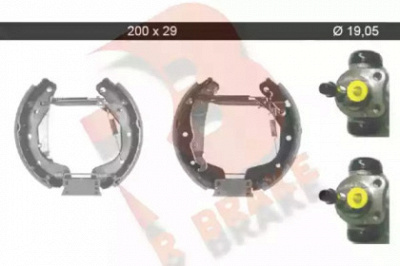 R BRAKE 79rbkt0039 -  Комплект тормозных колодок